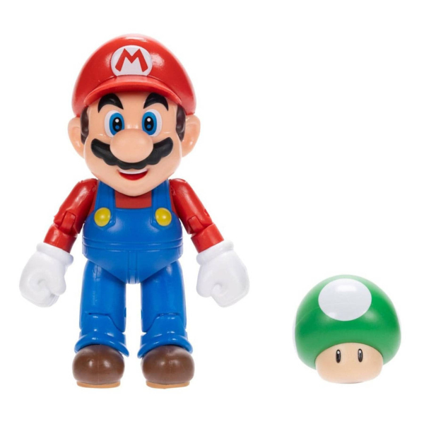 World of Nintendo Minifiguren Super Mario (Wave 40) Mario with 1 up Mushroom